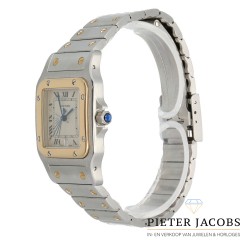 Cartier Santos Galbee Goud/Staal