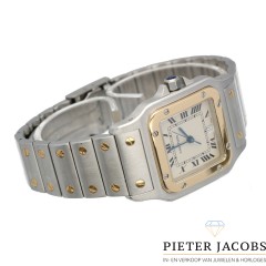 Cartier Santos Galbee Goud/Staal