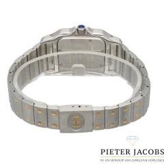 Cartier Santos Galbee Goud/Staal