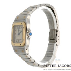 Cartier Santos Galbee Goud/Staal 