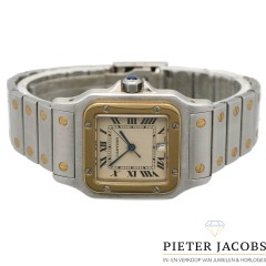 Cartier Santos Galbee Goud/Staal 