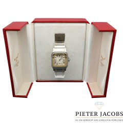 Cartier Santos Galbee Goud/Staal 