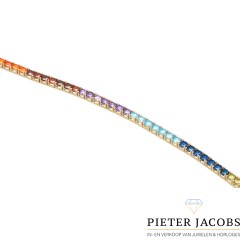 14Krt. goud armband ''Rainbow Collection''. € 899,- nu € 550,-