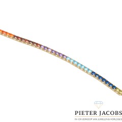 14Krt. goud armband ''Rainbow Collection''. â‚¬ 899,- nu â‚¬ 550,-