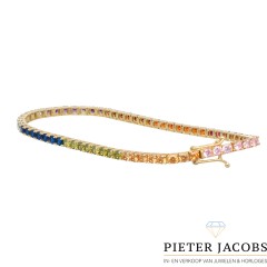 14Krt. goud armband ''Rainbow Collection''. â‚¬ 899,- nu â‚¬ 550,-
