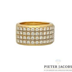 18 krt gouden Briljant ring 1.04 Ct. F/VS