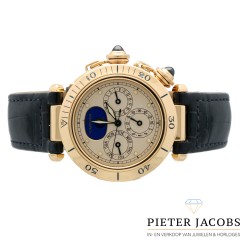 Cartier Pasha Seatimer Calendar Moonphase 18K. Goud 