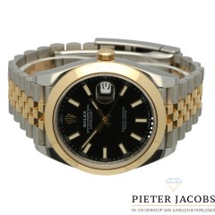 Rolex Datejust 41 Gold/Steel Black Dial 