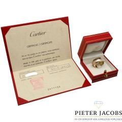 CARTIER 18K TRI-COLOR GOLD TRINITY MUST ESSENCE RING 2003 LIMITED EDITION 