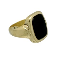 14 krt gouden Vintage Onyx ring