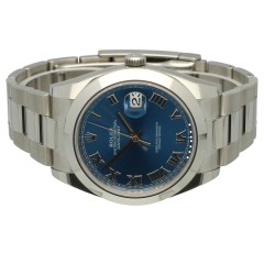 Rolex Datejust 41 ''Blue/Roman Index'' Ref.126300 