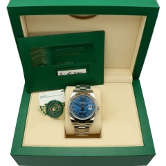 Rolex Datejust 41 Blue/Roman Index Ref.126334