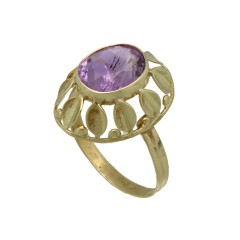 Vintage gouden ring met Amethist