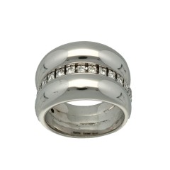 Massief Witgouden Briljant ring 0.50 Ct