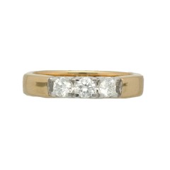 14 Krt. Gouden Alliance ring 0.45ct Briljant 