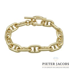 14Krt. gouden schakelarmband ''Hermes'' stijl