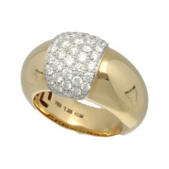 18 Krt gouden Briljant ring 1.35 Ct