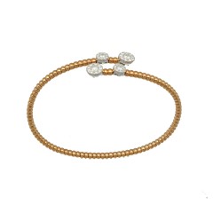 18 Krt Rosé gouden armband met Briljant 0.90 Ct