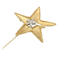 14 krt gouden Broche 