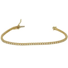 18Krt. gouden Tennisarmband  met Diamant. 1.03Ct. 