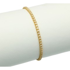 18Krt. gouden Tennisarmband  met Diamant. 1.03Ct. 