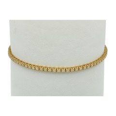 18Krt. gouden Tennisarmband  met Diamant. 1.03Ct. 