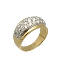 18 krt Gouden Briljant ring ca. 0.85 Ct