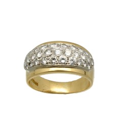 18 krt Gouden Briljant ring ca. 0.85 Ct