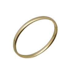 14 krt gouden Bangle van 6mm met scharnier