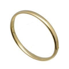 14 krt gouden Bangle van 6mm met scharnier