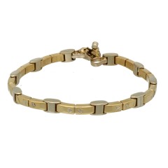 18 krt Bi- Color Gouden Armband met briljant van Baraka