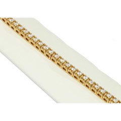 Geelgouden tennisarmband met 3.00 Ct