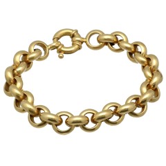 18 Krt massief gouden jasseron armband.