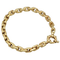 14 krt gouden palmier schakel armband.