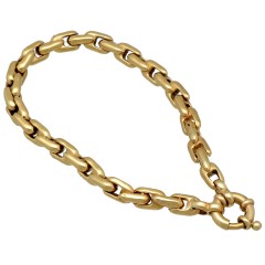 14 krt gouden palmier schakel armband.