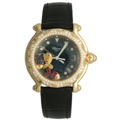 Chopard Happy Sport Fish Diamond Bezel Lady's 18 K.