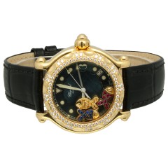 Chopard Happy Sport Fish Diamond Bezel Lady's 18 K.