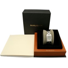 18 K. witgoud Baume & Mercier Hampton Diamant. 