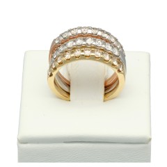 Tr-Color Alliance ringen met Briljant 2.40 Ct