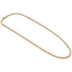 18 Krt. Tenniscollier totaal 7.08 ct Briljant