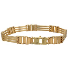 14 Krt gouden fantasie armband.