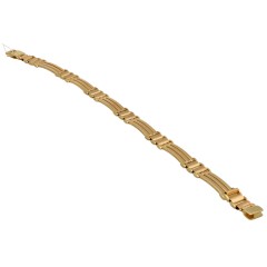 14 Krt gouden fantasie armband.