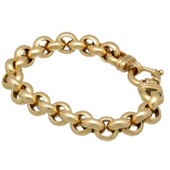 14 krt gouden Jasseron Armband 11,5 mm