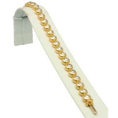 18Krt. geelgouden Tennis armband ca. 4Ct. Briljant