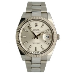 Rolex Datejust 41 Silver Index Ref.126334 