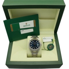 Rolex Datejust II 41mm ''Blue dial'' Full set 