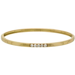 14 krt geelgouden Armband met briljant 0.35 Ct.