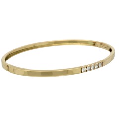 14 krt geelgouden Armband met briljant 0.35 Ct.