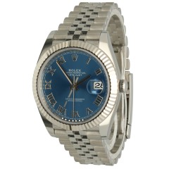 Rolex Datejust 41 Ref.126334 Azzurro Blue/Jubilee