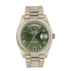 Rolex Day-Date 40 Ref.228239 White Gold Olive Green